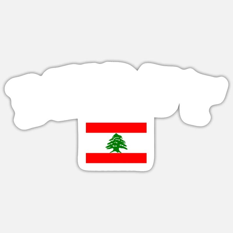 Beyrouth, Liban, Liban, Drapeau Libanais, Libanais Sticker taille S (10 x 10 cm)