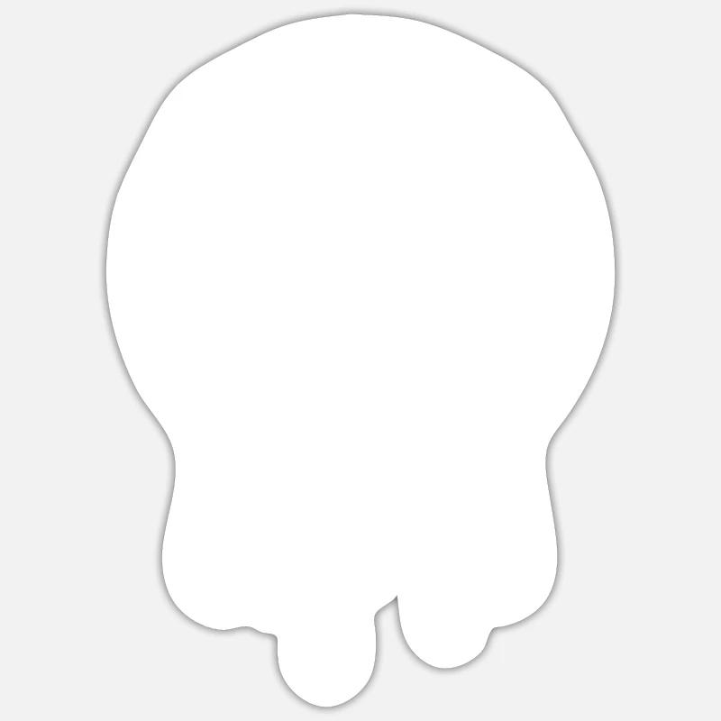 Baseball Funny - Sticker size S (10 x 10 cm) - white matte