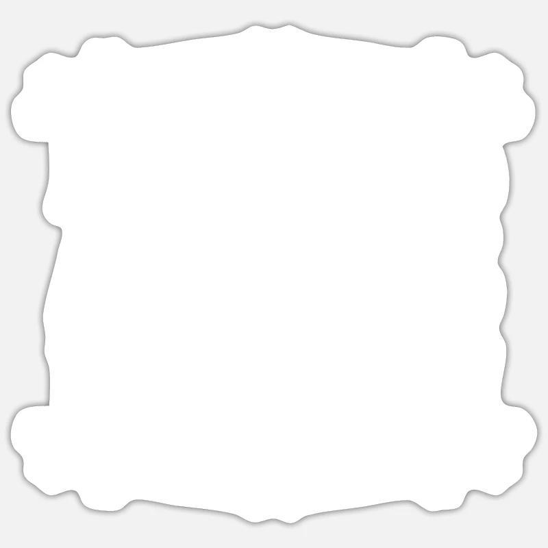 Widder Sternzeichen - Sticker Größe S (10 x 10 cm) - Mattweiß