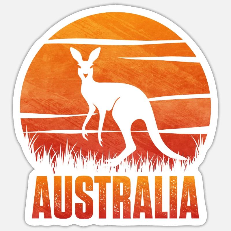 kangaroo Sticker size S (10 x 10 cm)