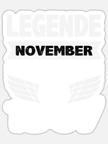 November 1967 Legende seit 56 Jahren Mann Frau - Sticker Größe S (10 x 10 cm) - Mattweiß