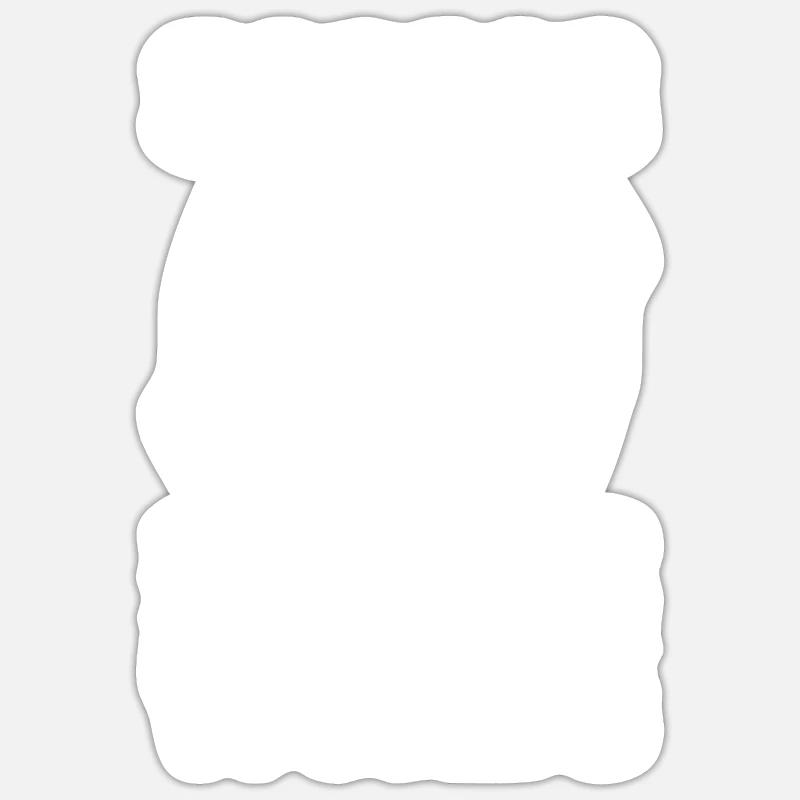Taubstumm Gebärdensprache - Sticker Größe S (10 x 10 cm) - Mattweiß