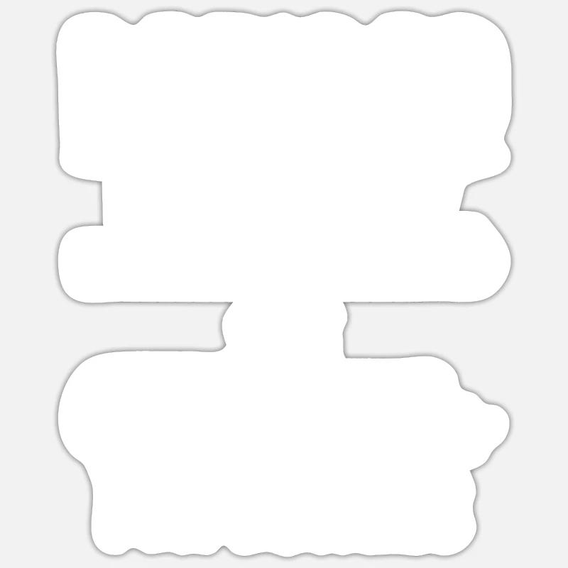 Cadeaux de retraite - Sticker taille S (10 x 10 cm) - blanc mat