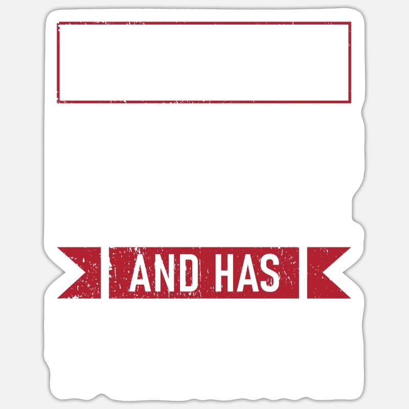 Cadeaux de retraite - Sticker taille S (10 x 10 cm) - blanc mat