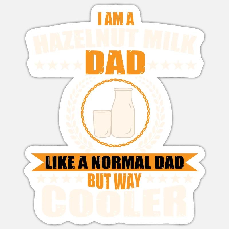 ErHazelnut Milk Dad - Sticker size S (10 x 10 cm) - white matte