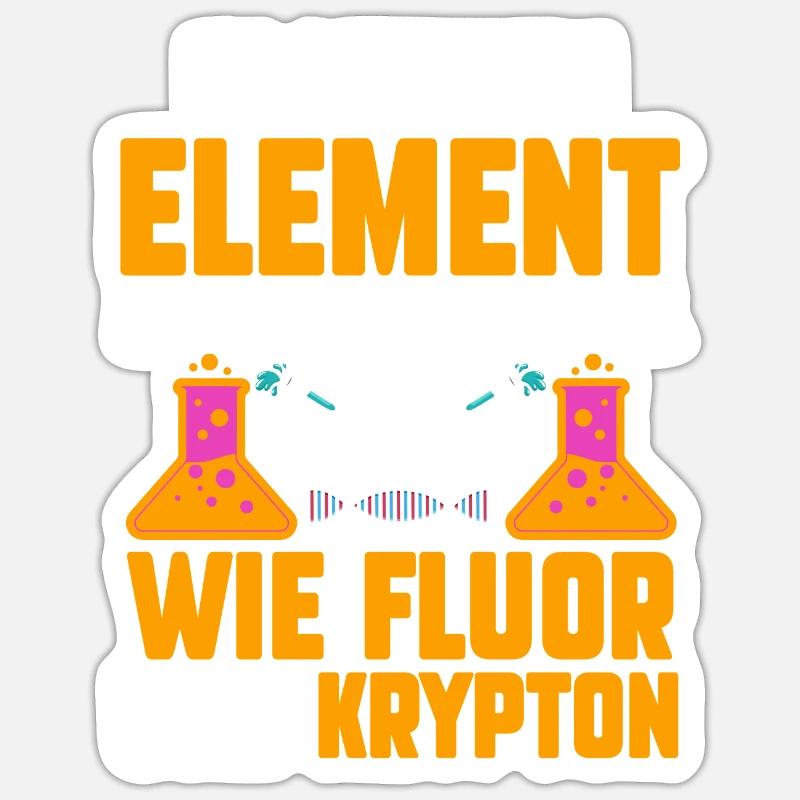 Chimiste Sciences Physique Chimie - Sticker taille S (10 x 10 cm) - blanc mat