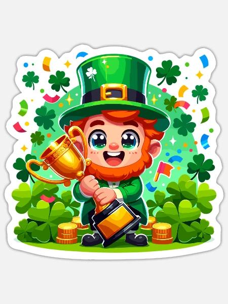 Irish Dancing Ireland Outfit Irish Music - Sticker Größe S (10 x 10 cm) - Mattweiß