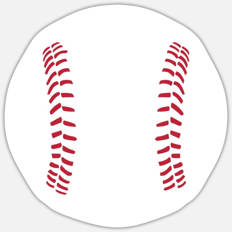 Baseball Drôle Sticker taille S (10 x 10 cm)