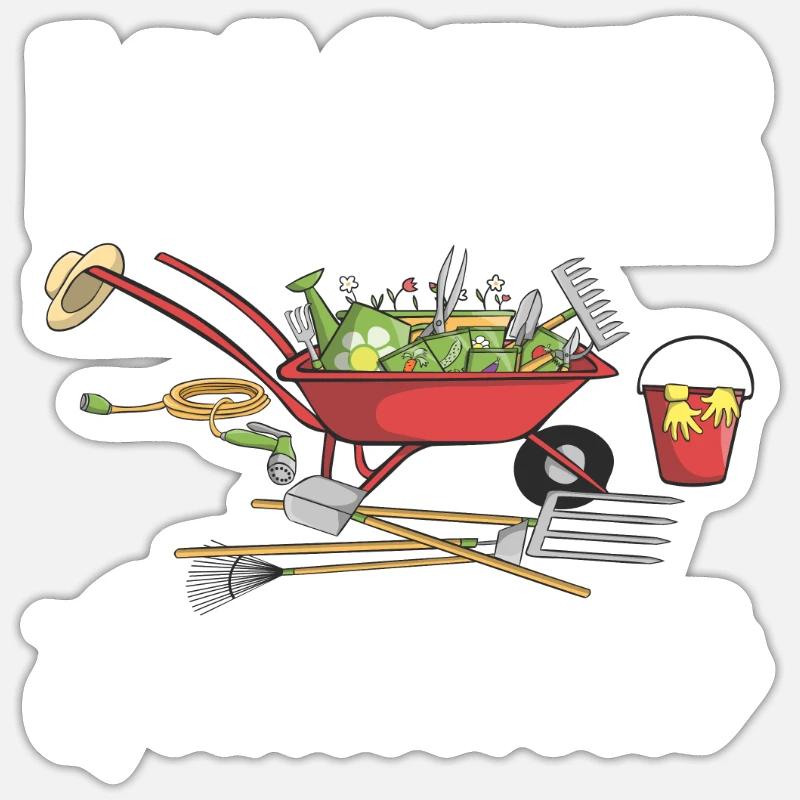 Garden Master - Sticker size S (10 x 10 cm) - white matte