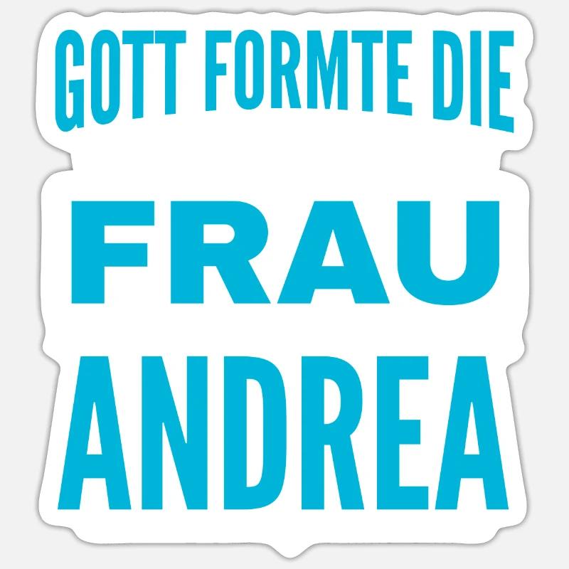 Andrea Nom Design - Sticker taille S (10 x 10 cm) - blanc mat