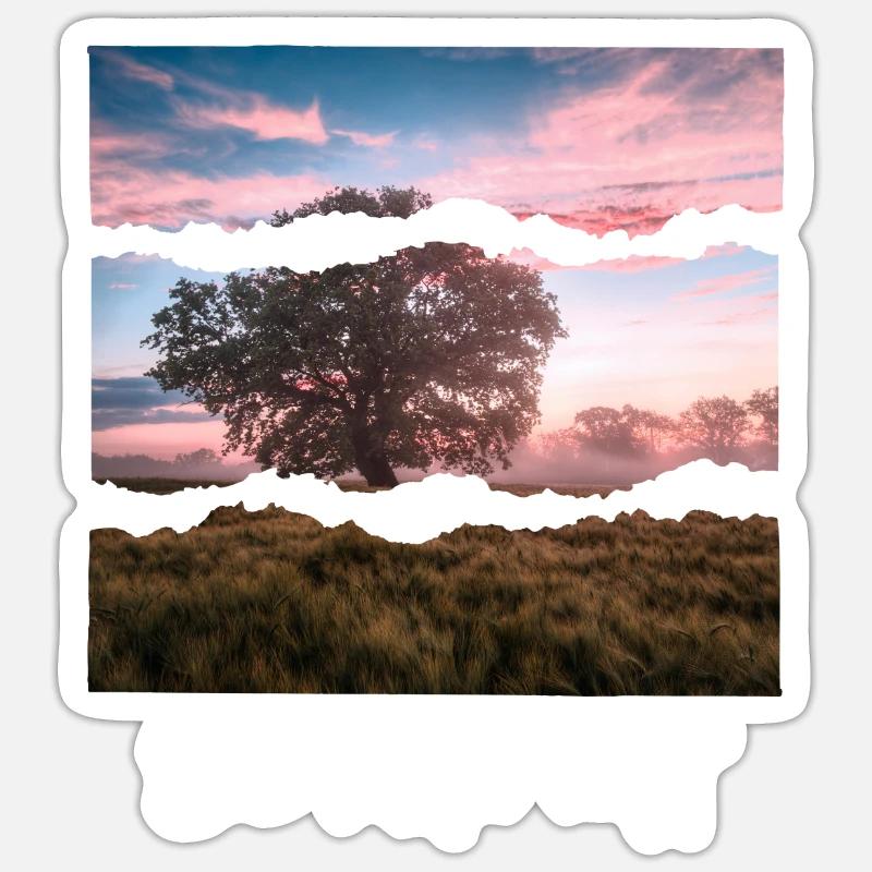Nature is calling - Sticker size S (10 x 10 cm) - white matte