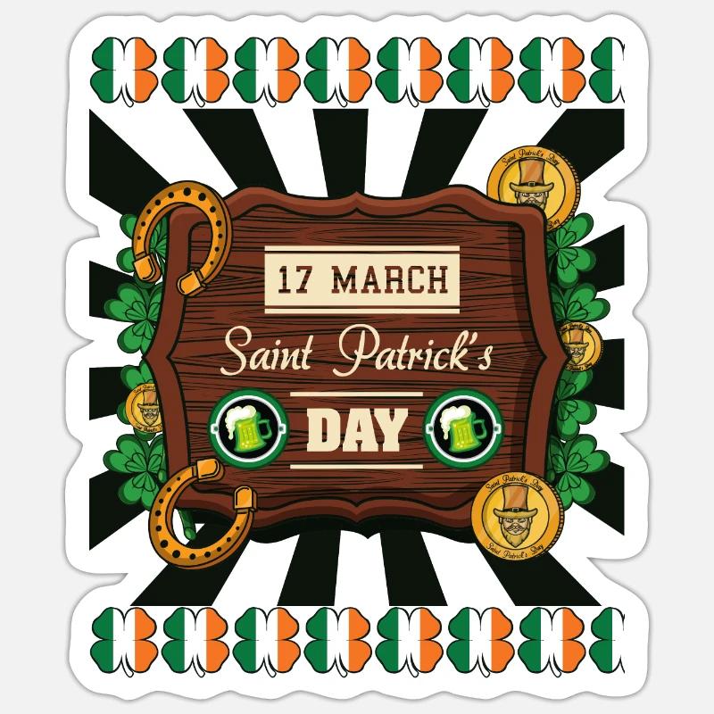 Saint Patrick's day 2 Sticker size S (10 x 10 cm)