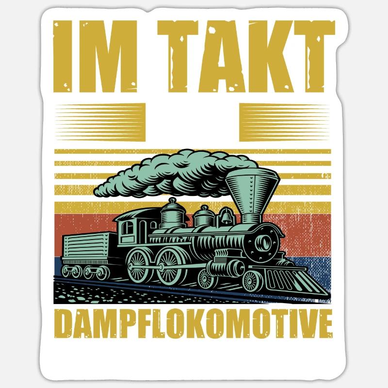 Chemin de fer miniature Train miniature Train Chemin de fer Chemin de fer Chemin de fer Train miniature Train modèle T Sticker taille S (10 x 10 cm)