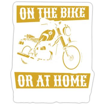 Motorrad Biker Motorbike Motorcycle Dad - Sticker size S (10 x 10 cm) - white matte - Front