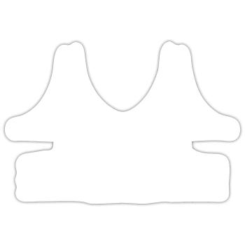 Souvenir de San Francisco en Californie - Sticker taille S (10 x 10 cm) - blanc mat - Devant