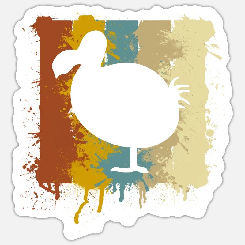 Dodo - Sticker size S (10 x 10 cm) - white matte
