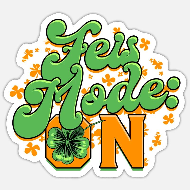 Danse irlandaise Danse irlandaise Mode Feis activé Sticker taille S (10 x 10 cm)