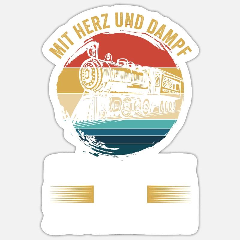 Chemin de fer miniature Train miniature Train Chemin de fer Chemin de fer Chemin de fer Train miniature Train modèle T Sticker taille S (10 x 10 cm)