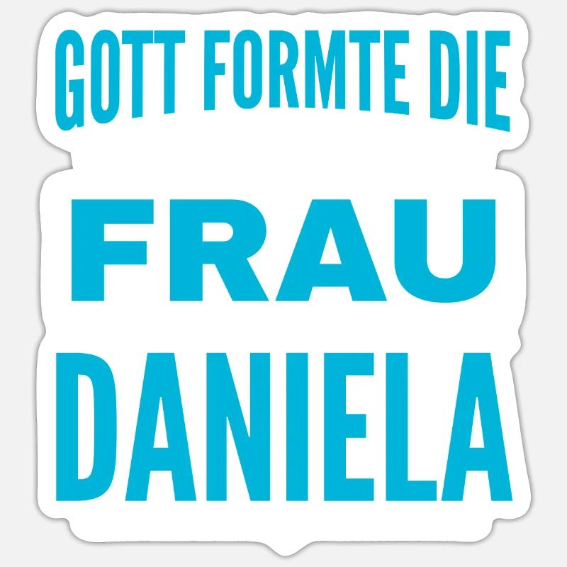 Daniela Name Design Sticker Größe S (10 x 10 cm)
