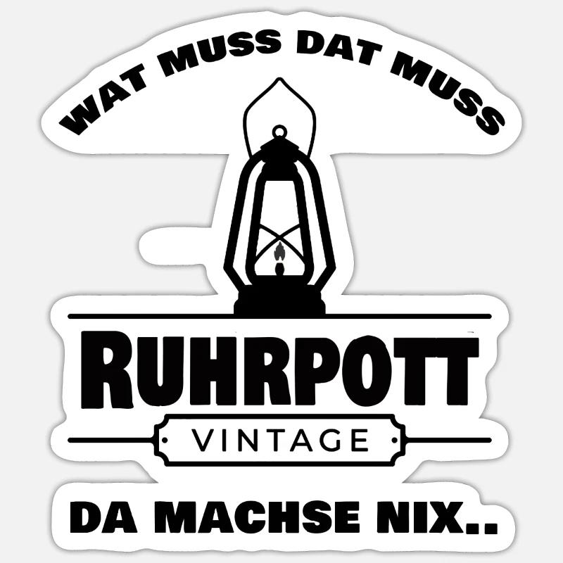 vorlage wat muss dat muss Sticker Größe S (10 x 10 cm)