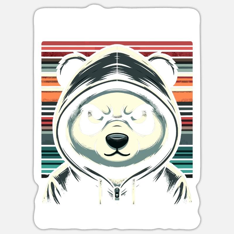 Shoving would be great sarcastic panda lover Sticker size S (10 x 10 cm)