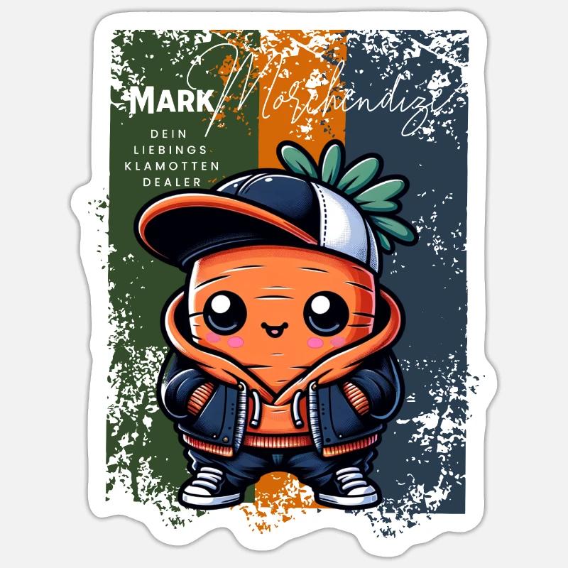Marchandise Carrot Dize Sticker taille S (10 x 10 cm)