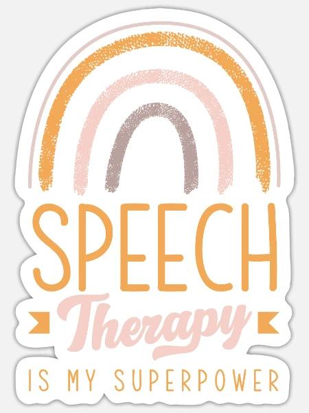 Sprachtherapeutin Sprachheilpädagogin Logopädin - Sticker Größe S (10 x 10 cm) - Mattweiß
