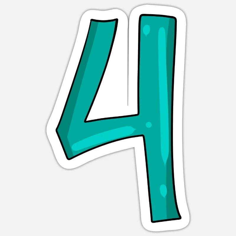 4 Sticker Größe S (10 x 10 cm)