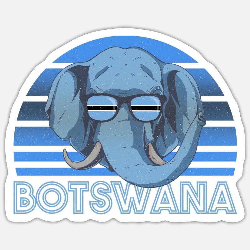 Botswana Sticker size S (10 x 10 cm)