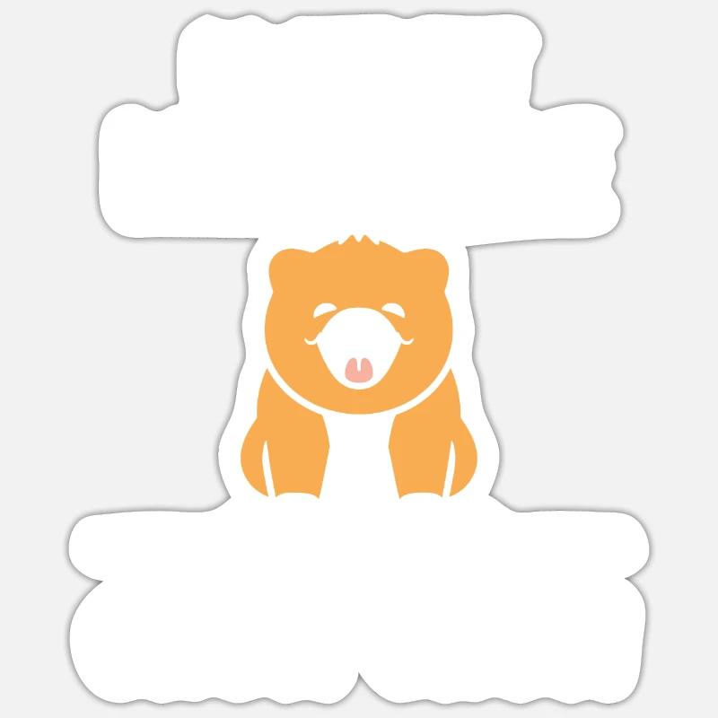 Chien chow chow - Sticker taille S (10 x 10 cm) - blanc mat