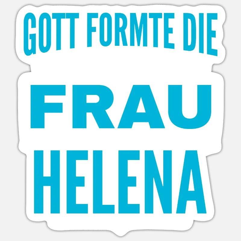 Helena Name Design - Sticker size S (10 x 10 cm) - white matte