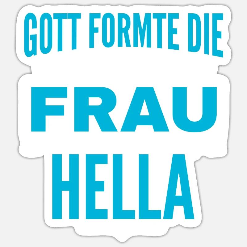 Conception du nom Hella Sticker taille S (10 x 10 cm)