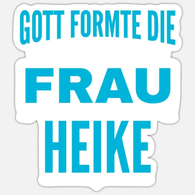 Conception du nom Heike Sticker taille S (10 x 10 cm)