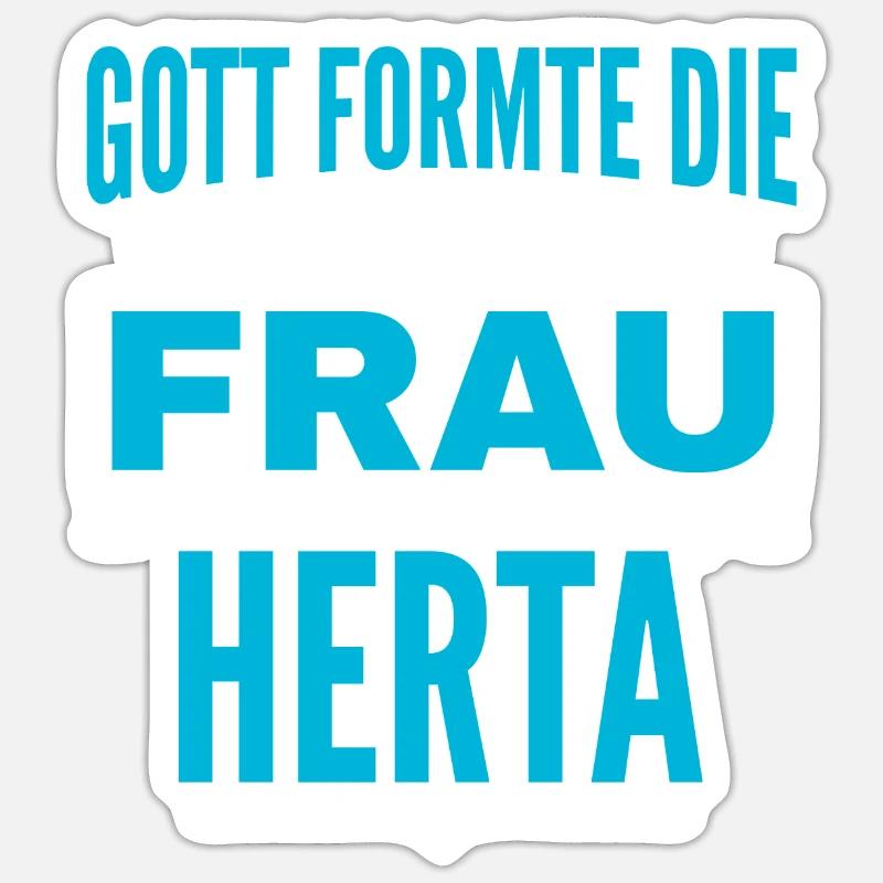 Conception du nom Herta Sticker taille S (10 x 10 cm)