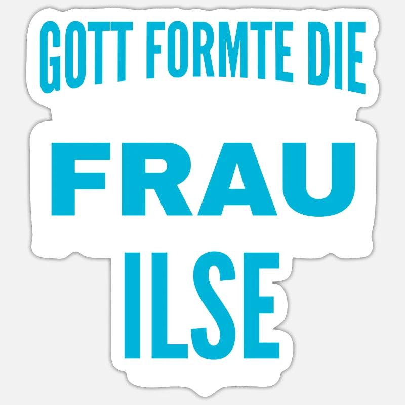 Ilse Name Design - Sticker size S (10 x 10 cm) - white matte