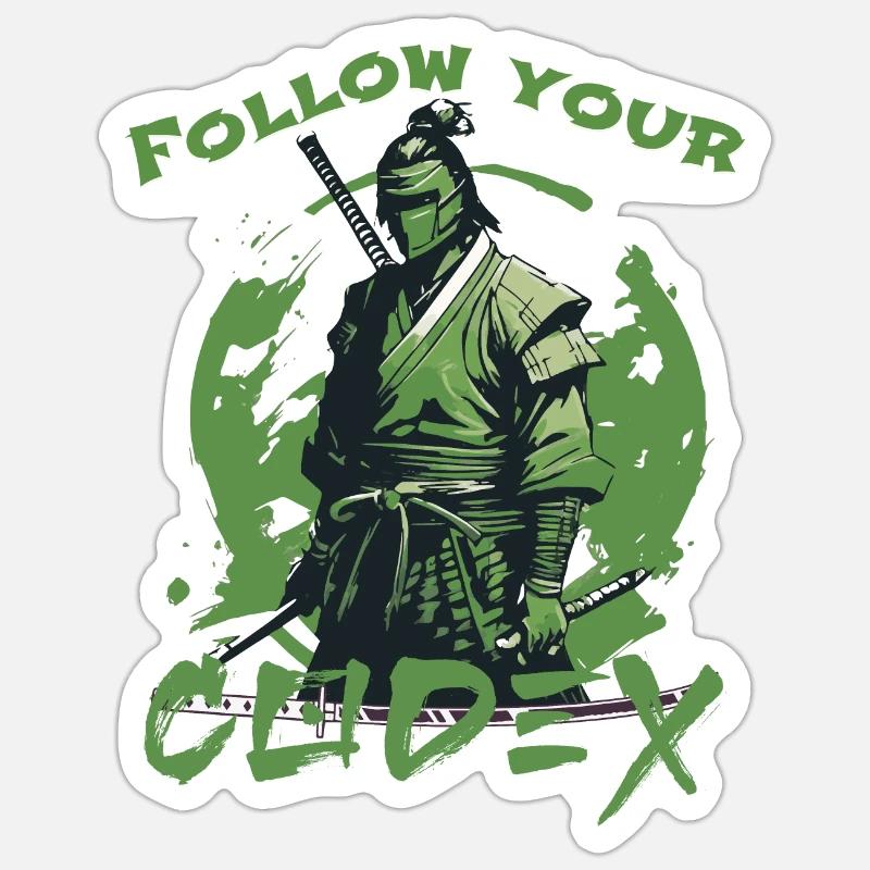 Follow your codex - Sticker size S (10 x 10 cm) - white matte