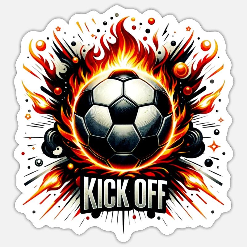 Fiery Impetus - Sticker size S (10 x 10 cm) - white matte