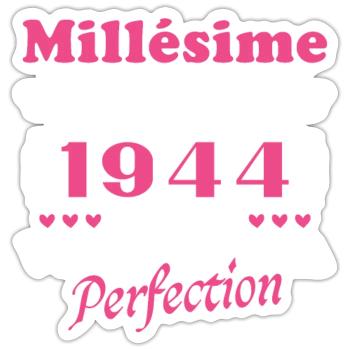 Woman Vintage 1944 Gift Birthday Humor - Sticker size S (10 x 10 cm) - white matte - Front