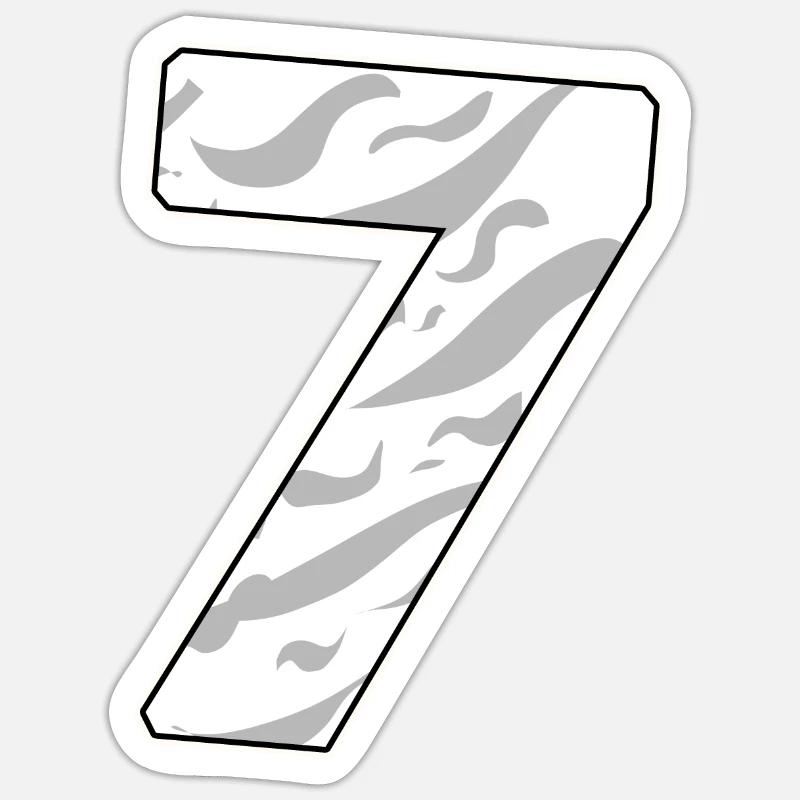 7 - Sticker size S (10 x 10 cm) - white matte