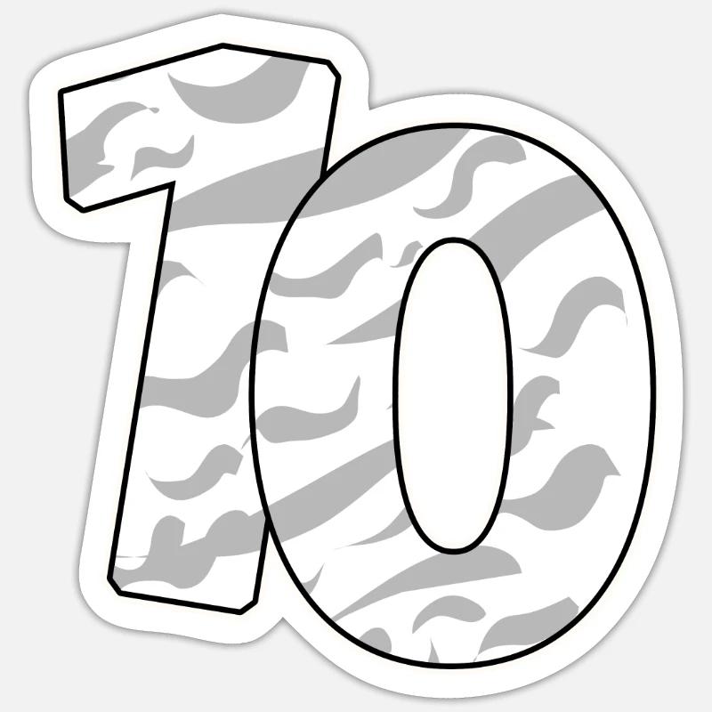 10 - Sticker taille S (10 x 10 cm) - blanc mat