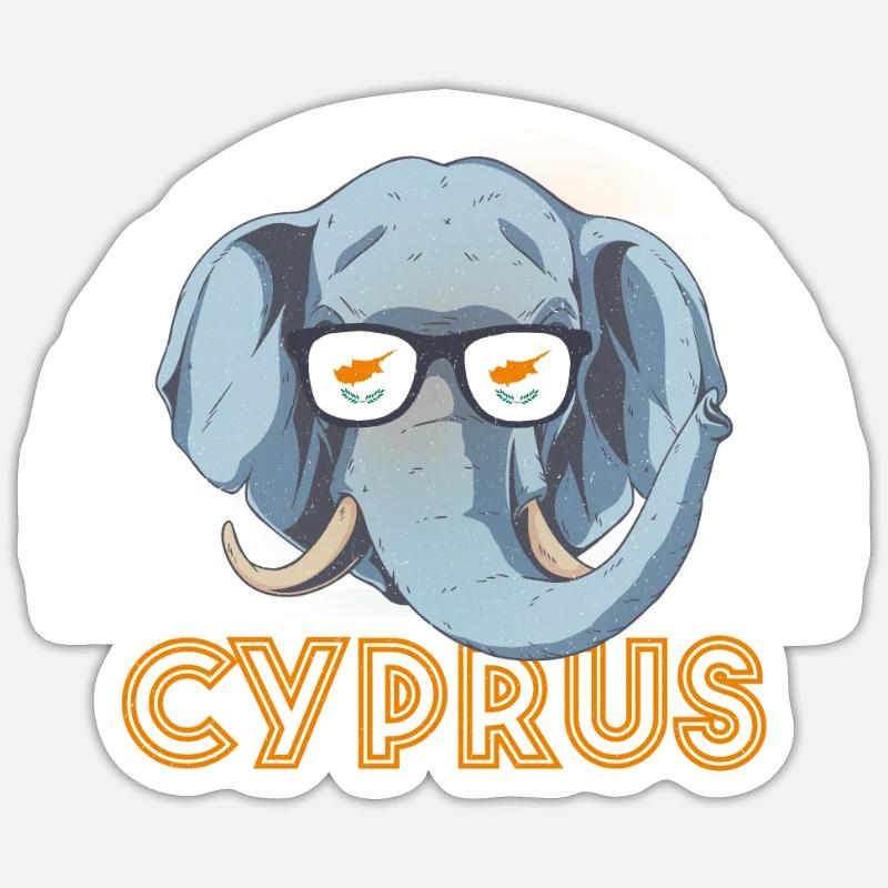 Chypre Sticker taille S (10 x 10 cm)
