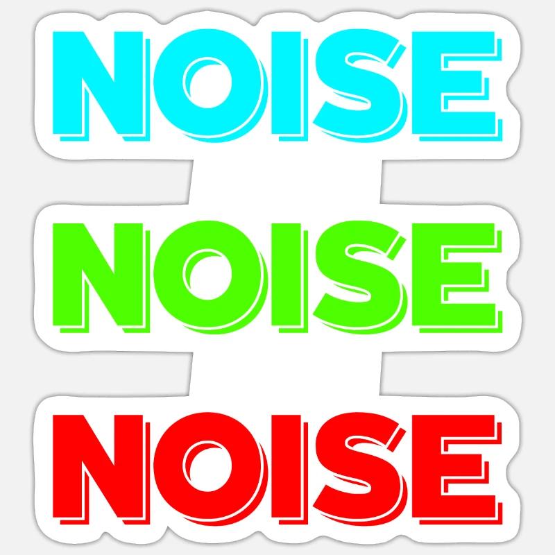 Noise Sticker size S (10 x 10 cm)