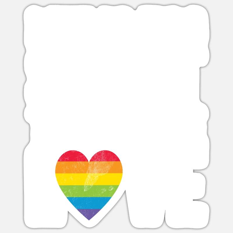 Cadeaux Lesbiens - Sticker taille S (10 x 10 cm) - blanc mat