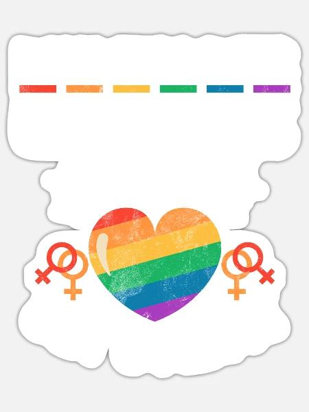 Lesbian Gifts - Sticker Größe S (10 x 10 cm) - Mattweiß