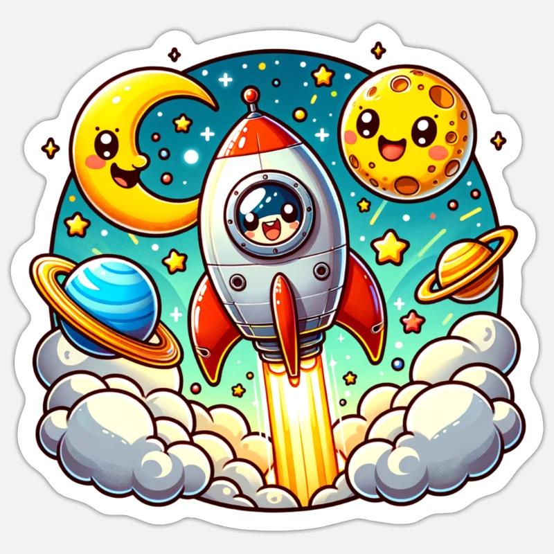 Space Shuttle Sticker Größe S (10 x 10 cm)