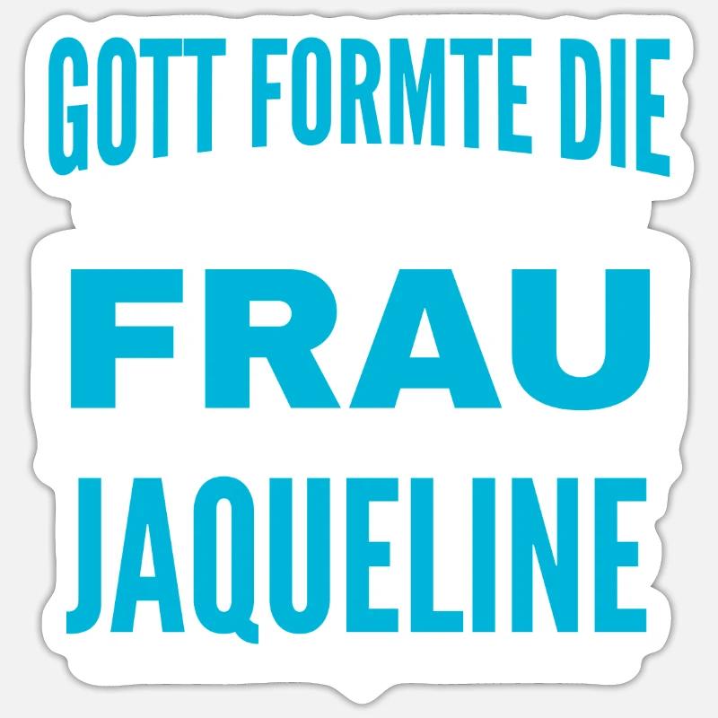 Conception du nom Jaqueline Sticker taille S (10 x 10 cm)