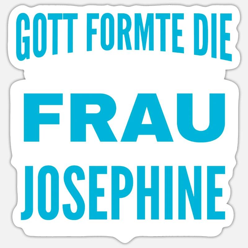 Josephine Name Design - Sticker size S (10 x 10 cm) - white matte