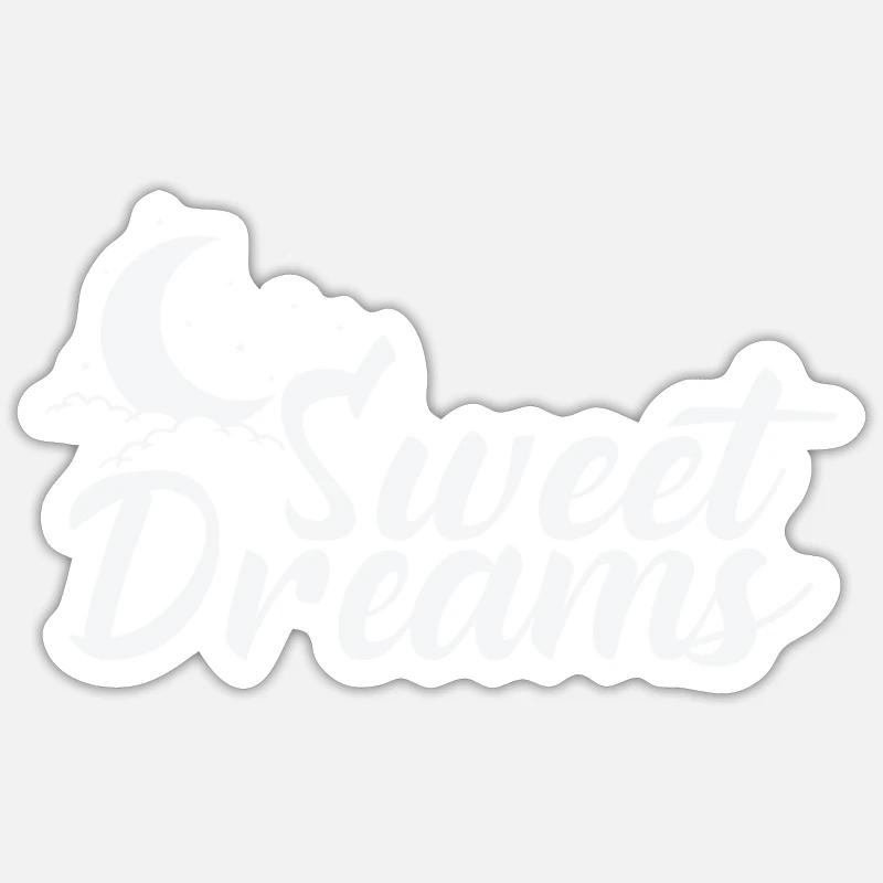 Sweet Dreams Sleeping - Sticker size S (10 x 10 cm) - white matte