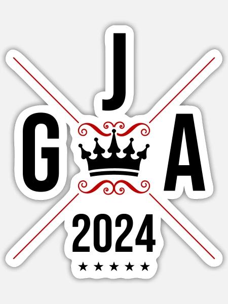 Jga 2024 Junggesellenabschied - Sticker Größe S (10 x 10 cm) - Mattweiß