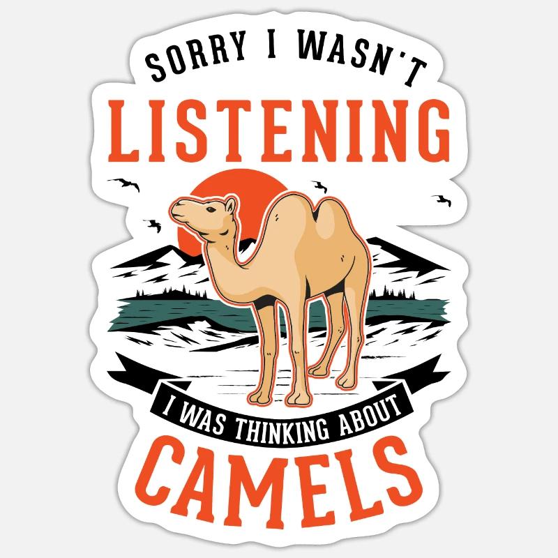 Kamel Dromedar Ägypten Geschenk Großkamel Sticker Größe S (10 x 10 cm)